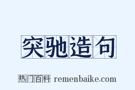 突驰造句是什么意思的图片